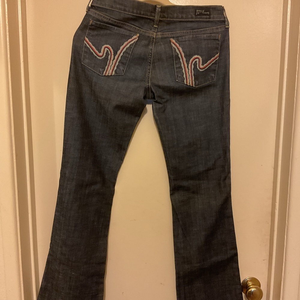 Citizens Of Humanity Dark Indigo Flare Jeans - Picture 3 of 6